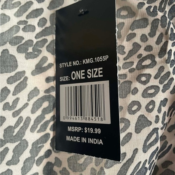 Shore Drive One Size Leopard Print Kimono Cardigan - Picture 8 of 14